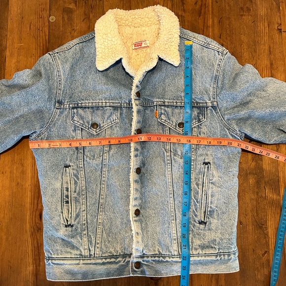 Levi’s Sherpa lined Trucker Jacket - Orange tab - Picture 10 of 10